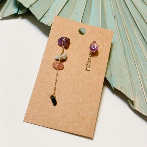 Crystal  drop earrings #480 - Picture 4 of 5